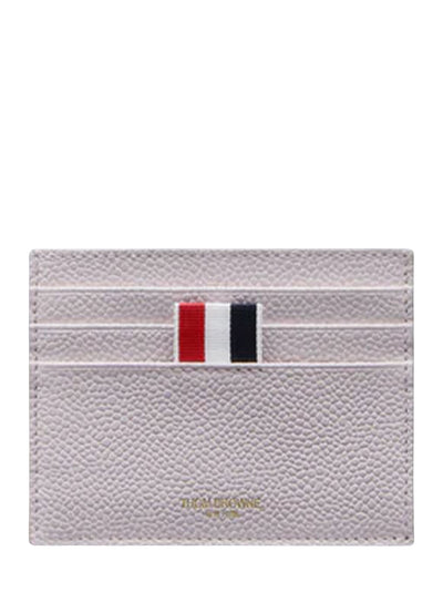 Pebble Grain Note Compartment Card Holder Light Pink
