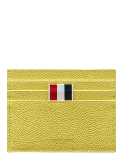 Pebble Grain Note Compartment Card Holder Pastel Yello