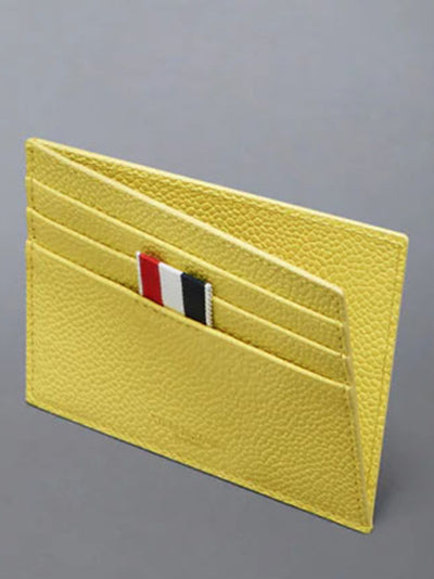 Pebble Grain Note Compartment Card Holder Pastel Yello