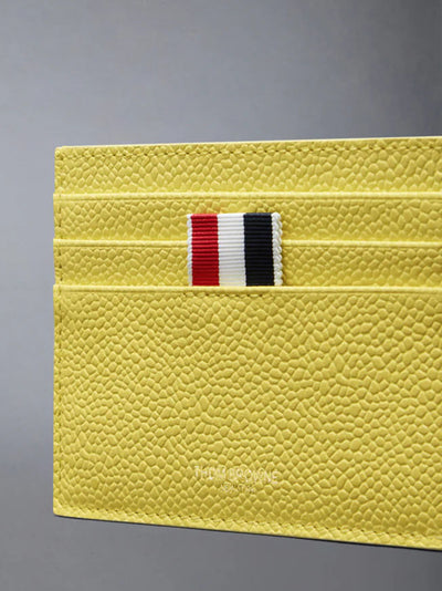 Pebble Grain Note Compartment Card Holder Pastel Yello