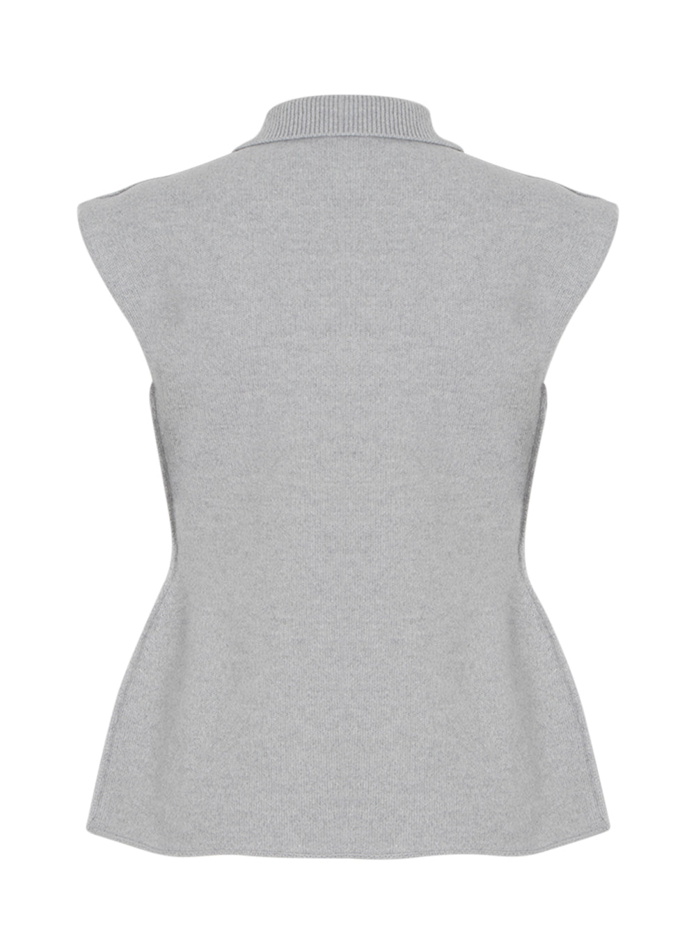 Interlock Sleeveless Waisted P Light Grey Melange