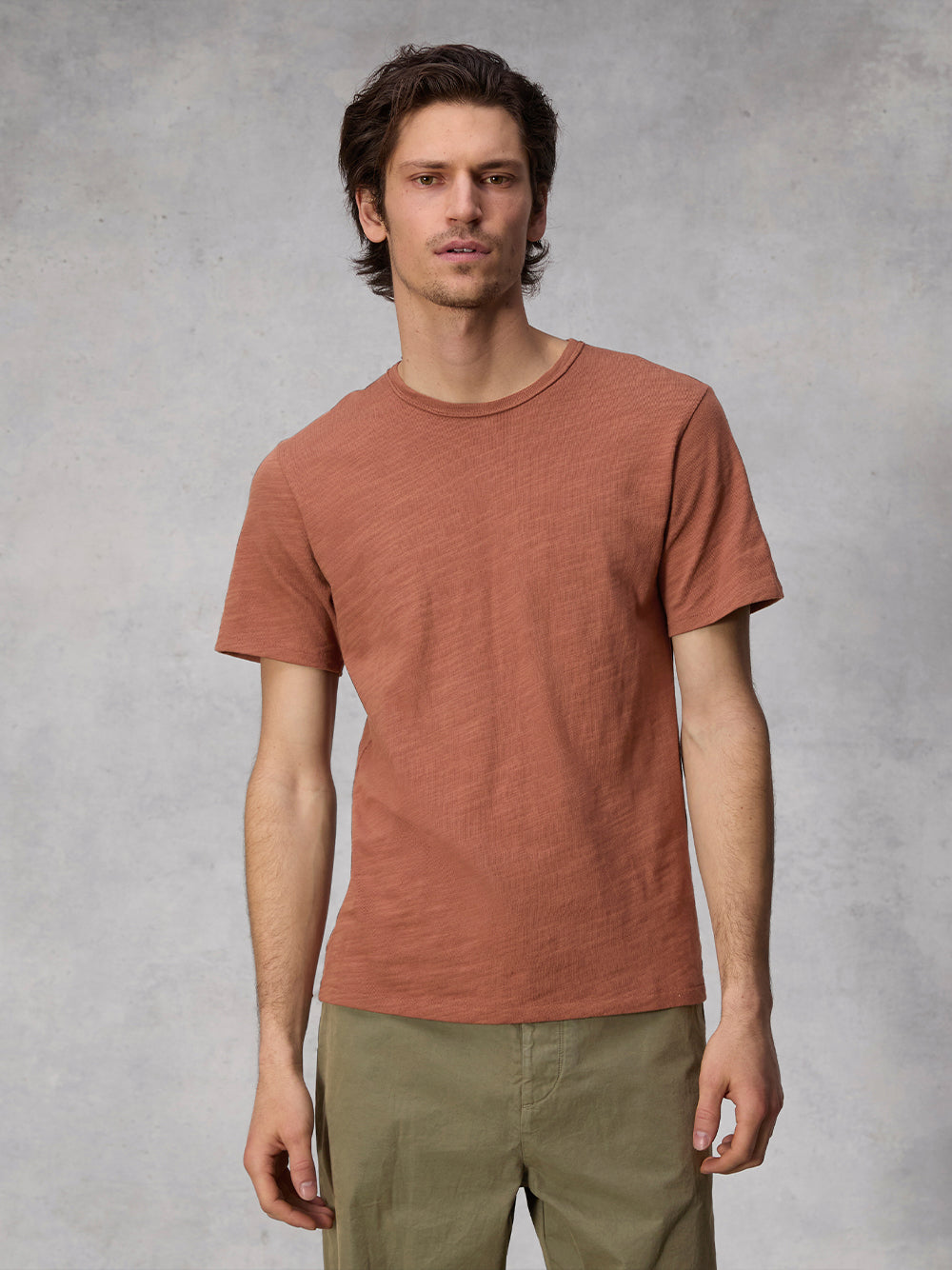 Classic Flame Tee (Washed Brown)