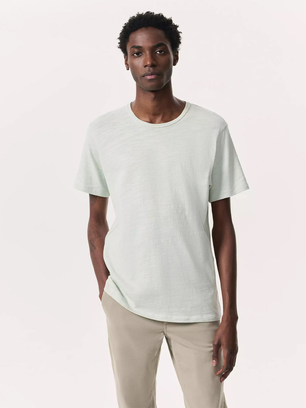 Classic Flame Tee (Light Teal)