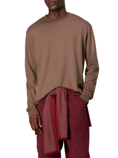 Bound Long Sleeve Cliff Tee Brown