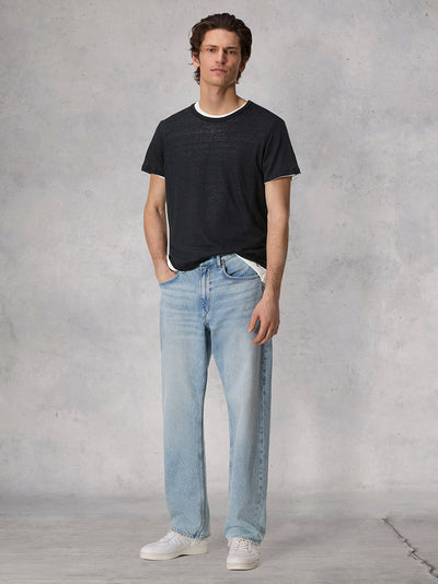 Classic Linen Tee (Black)