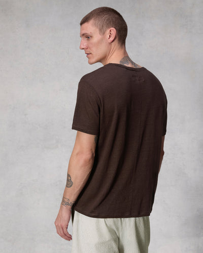 Classic Linen Tee (Washed Brown)