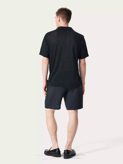 Classic Linen Johnny Polo (Black)