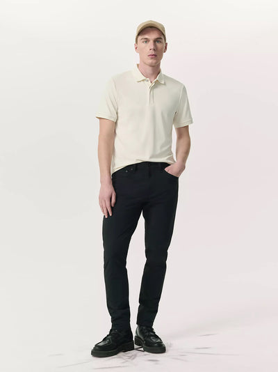 Tech Stretch Piqué Polo (Chalk)