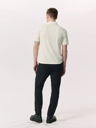 Tech Stretch Piqué Polo (Chalk)