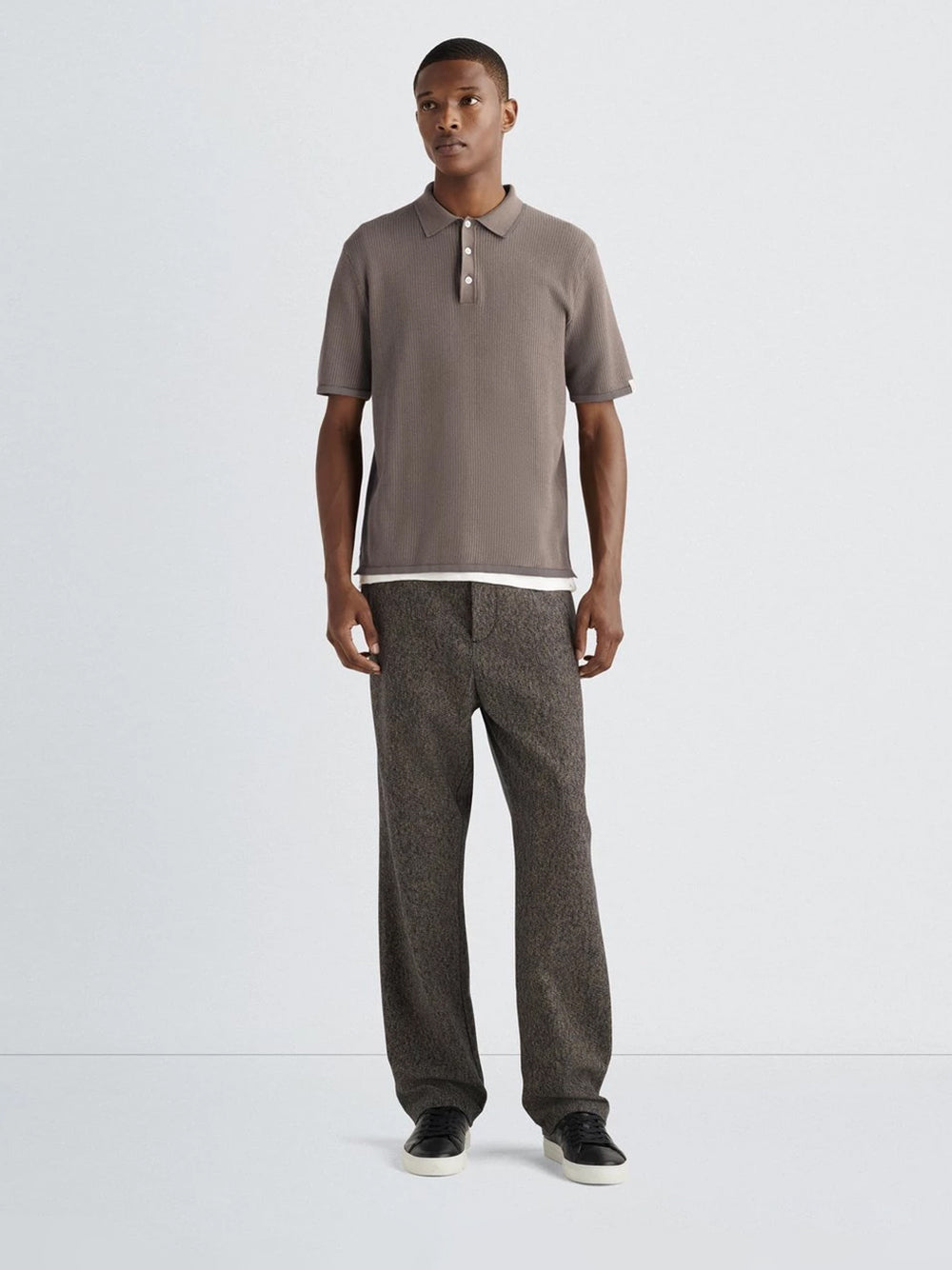 Harvey Knit Polo (Taupe)