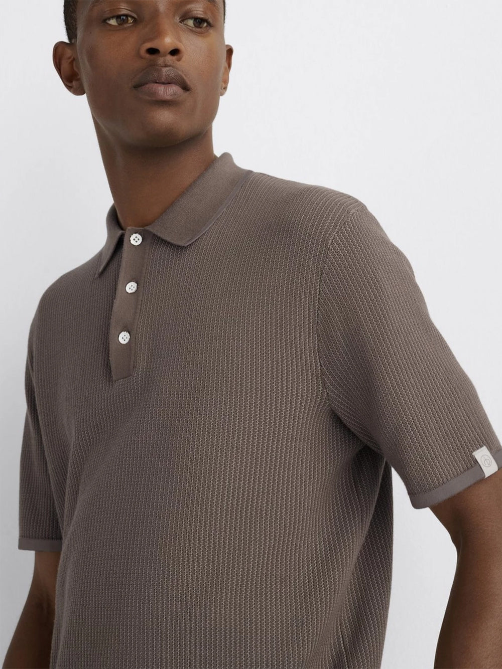 Harvey Knit Polo (Taupe)