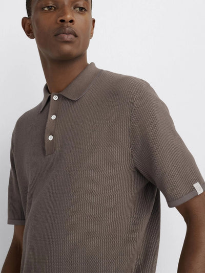 Harvey Knit Polo (Taupe)