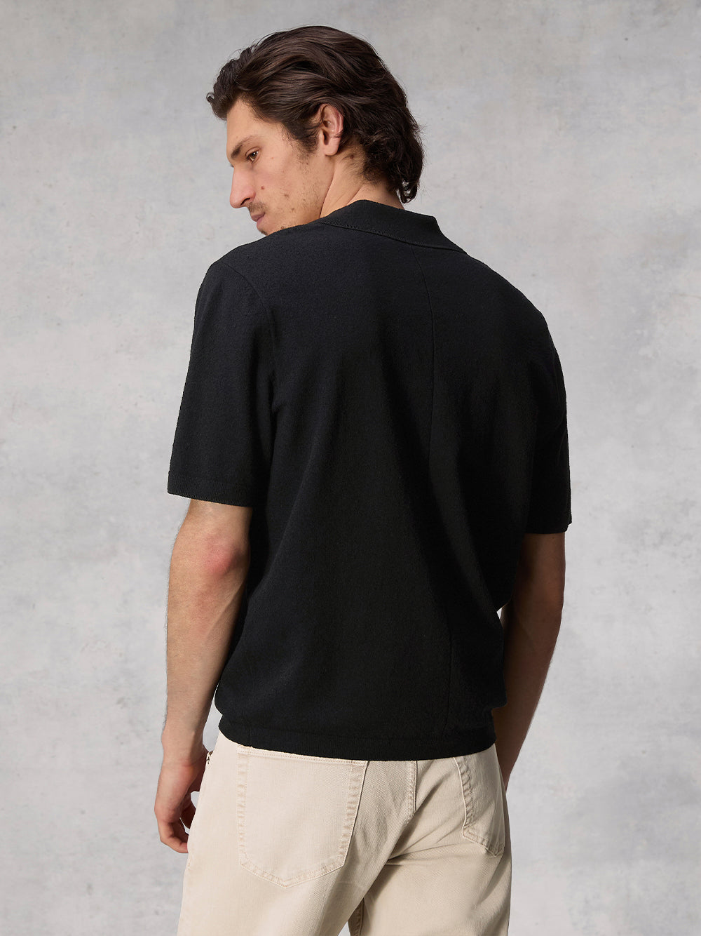 Johnny Zuma Toweling Polo (Black)