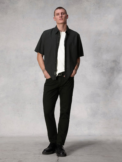 Dalton Cotton Hemp Shirt (Black)