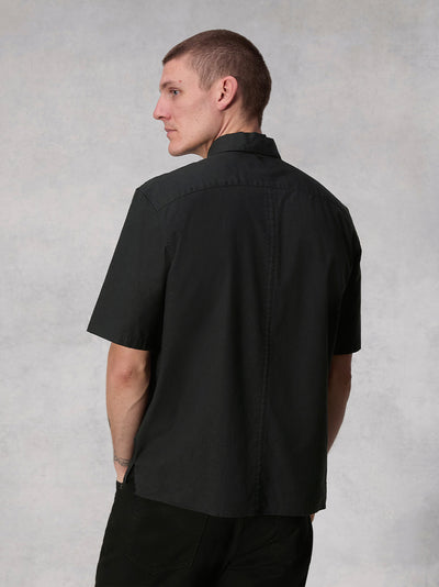 Dalton Cotton Hemp Shirt (Black)