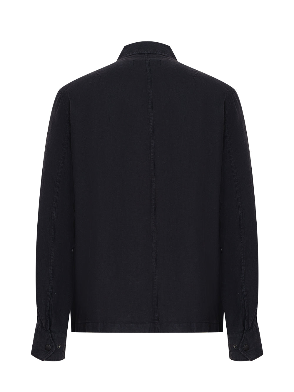 Angus Linen Shirt Jacket (Black)