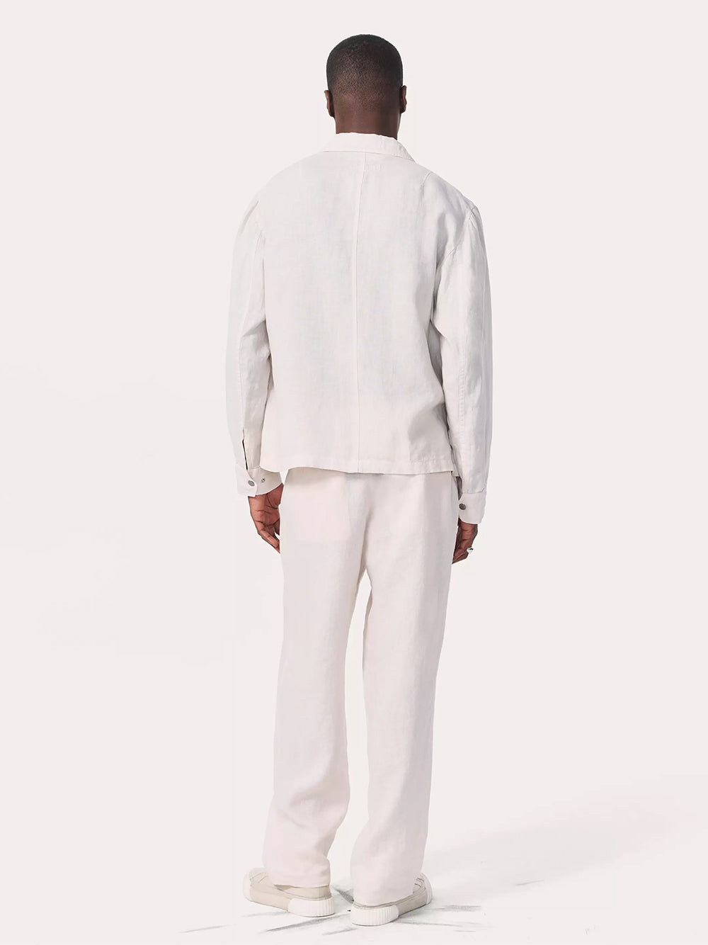 Angus Linen Shirt Jacket (Chime Grey)