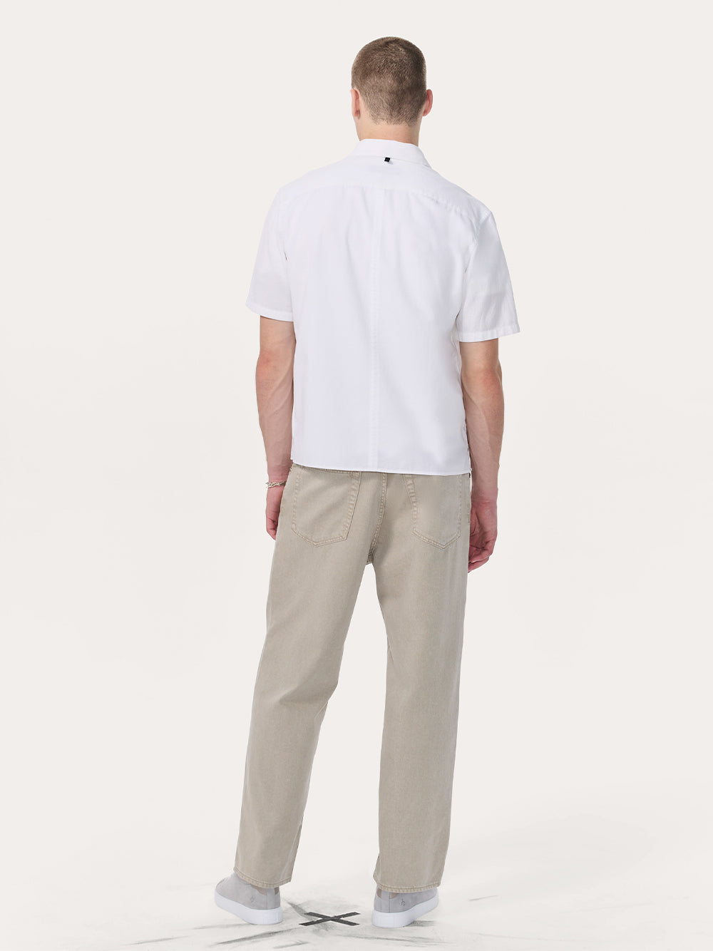 Dalton Patchwork Shirt (White)