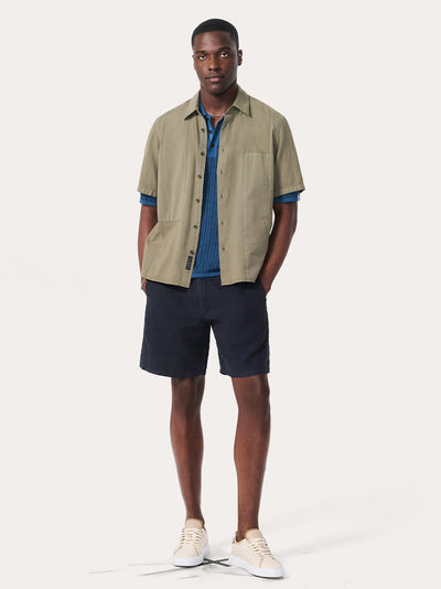 Dalton Patchwork Shirt (Burnt Olive)