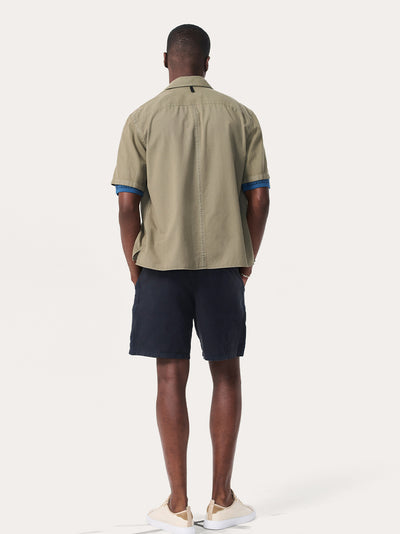 Dalton Patchwork Shirt (Burnt Olive)