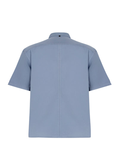 Dalton Patchwork Shirt (Sky Blue)