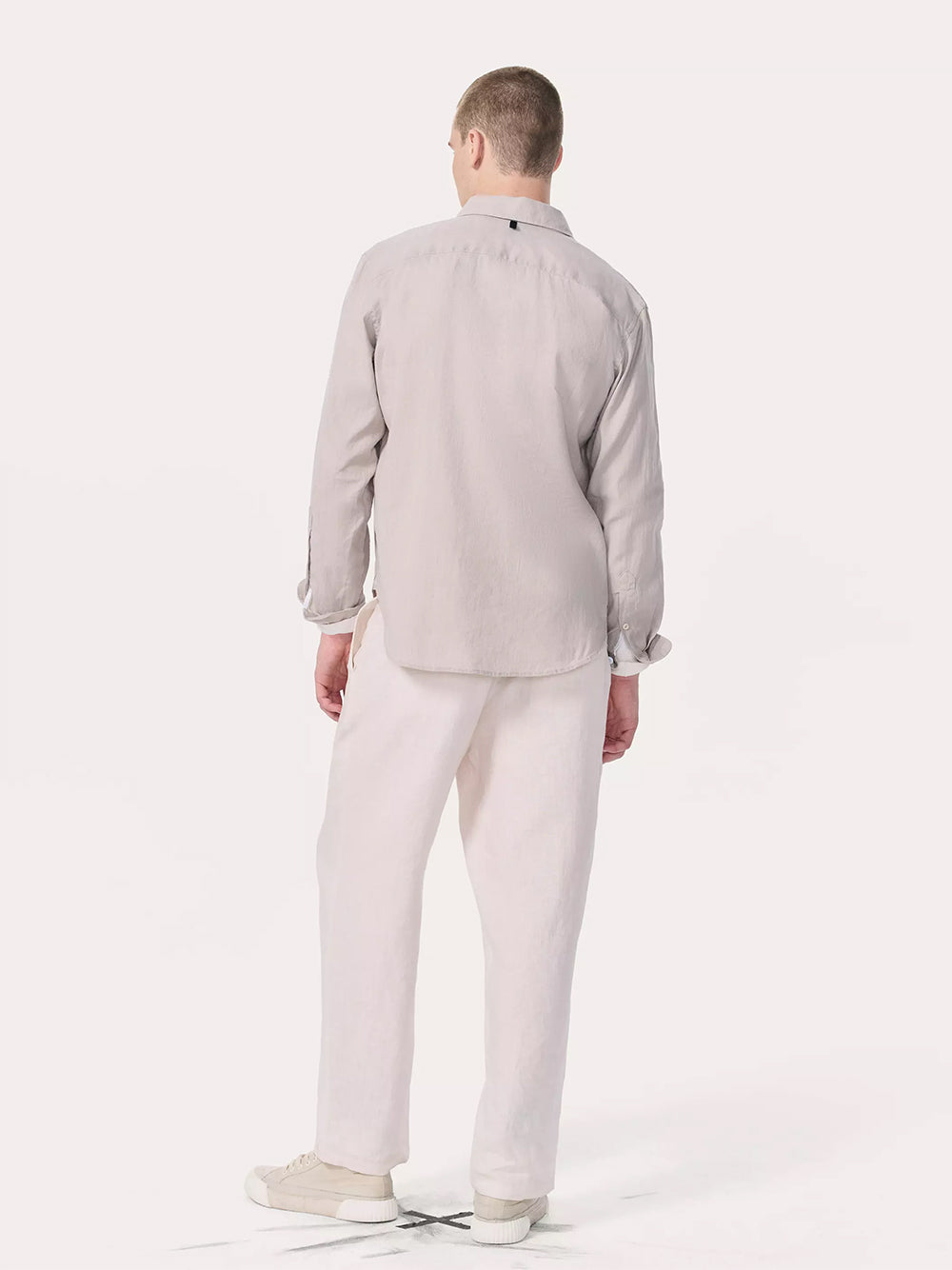 Finch Linen Long Sleeve Shirt (Chime Grey)