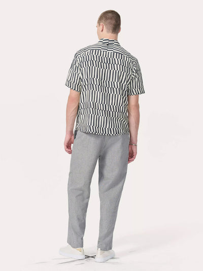 Dalton Printed Shirt (Blue & White Joff Print)