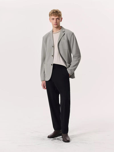 Achilles Knit Blazer (Elephant Gray)