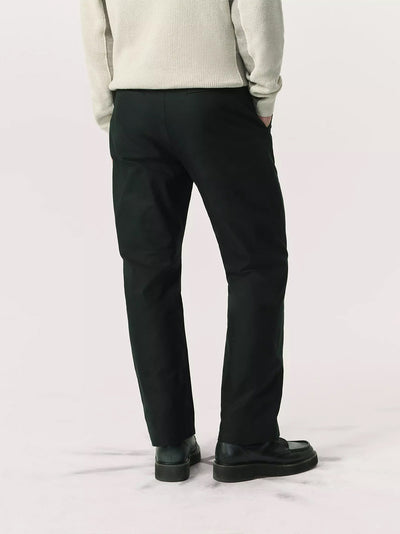 Haydon Straight Fit Cotton Chino Pants (Black)