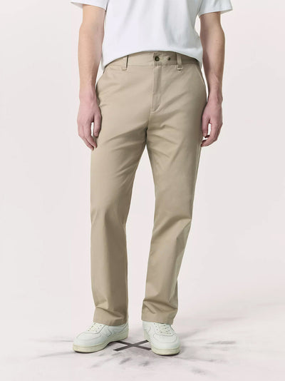 Haydon Straight Fit Cotton Chino Pants (Taupe)
