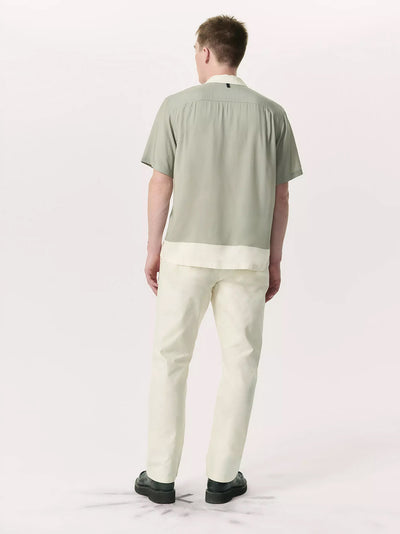 Printed Avery Vacation Shirt (Tan Anthony Print)