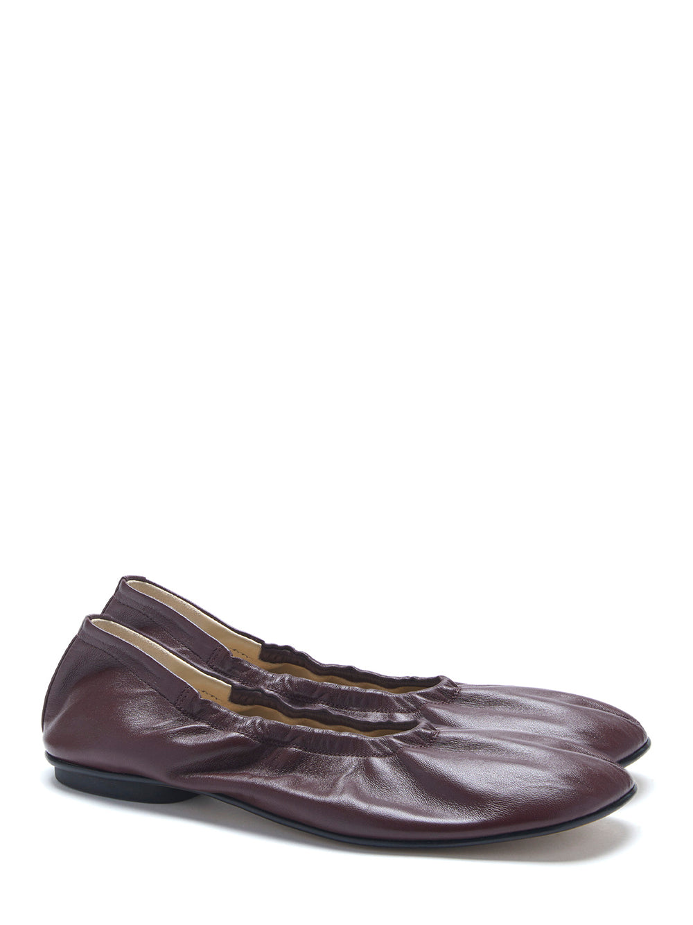 Mica Flat Leather W/
Elastic Oxblood