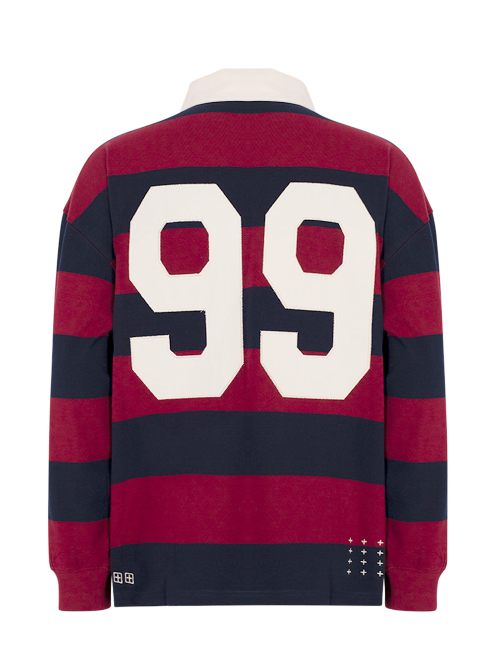 Rugged Rugby Jersey Fire Fade Burgundy