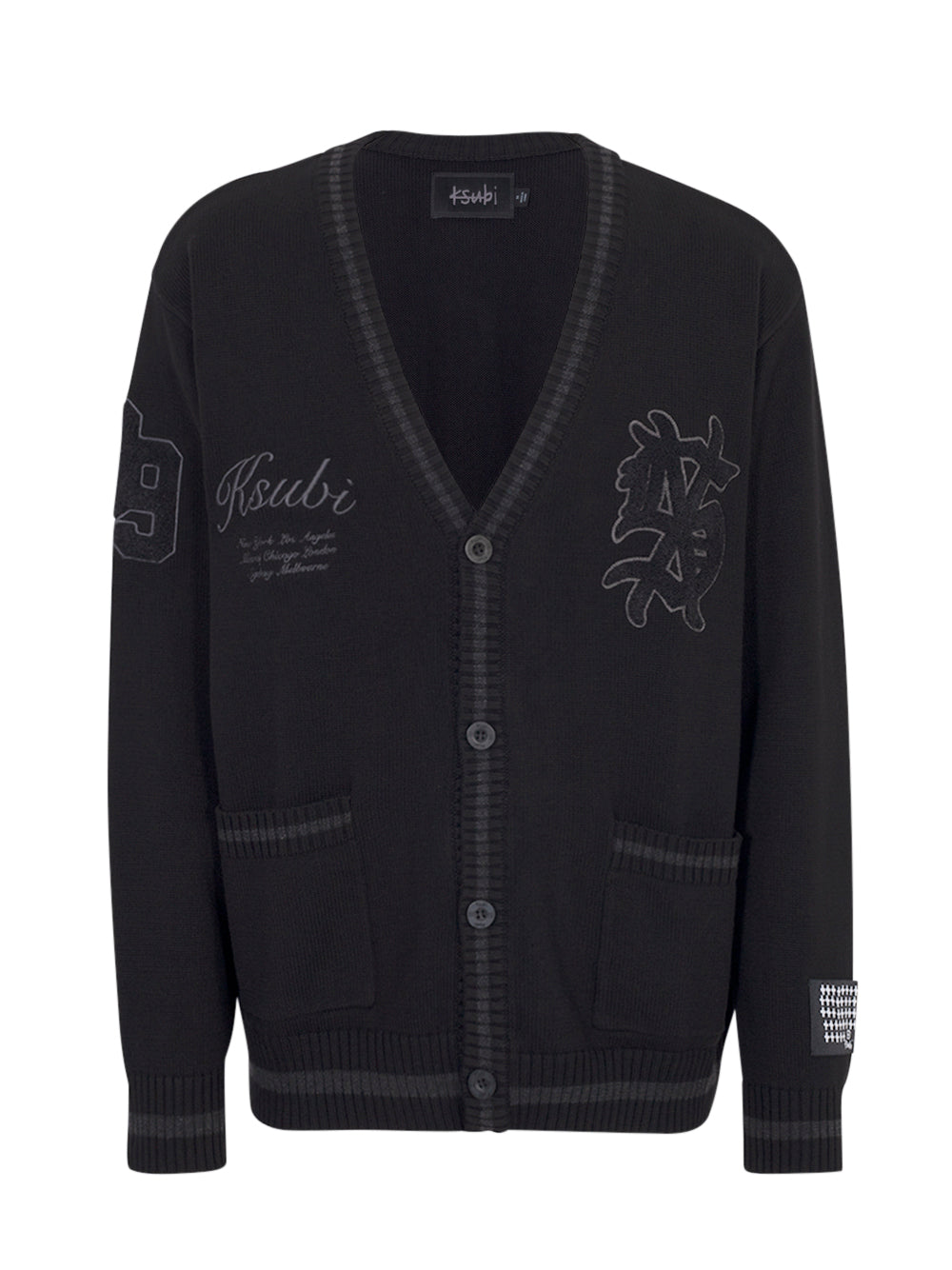Playoff Cardigan Black Black
