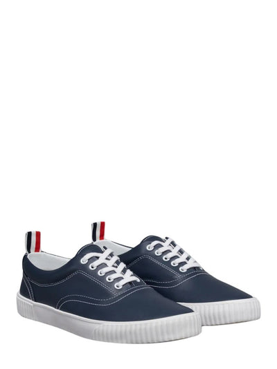 Vitello Calf Leather Heritage Sneakers (Tonal Grey)