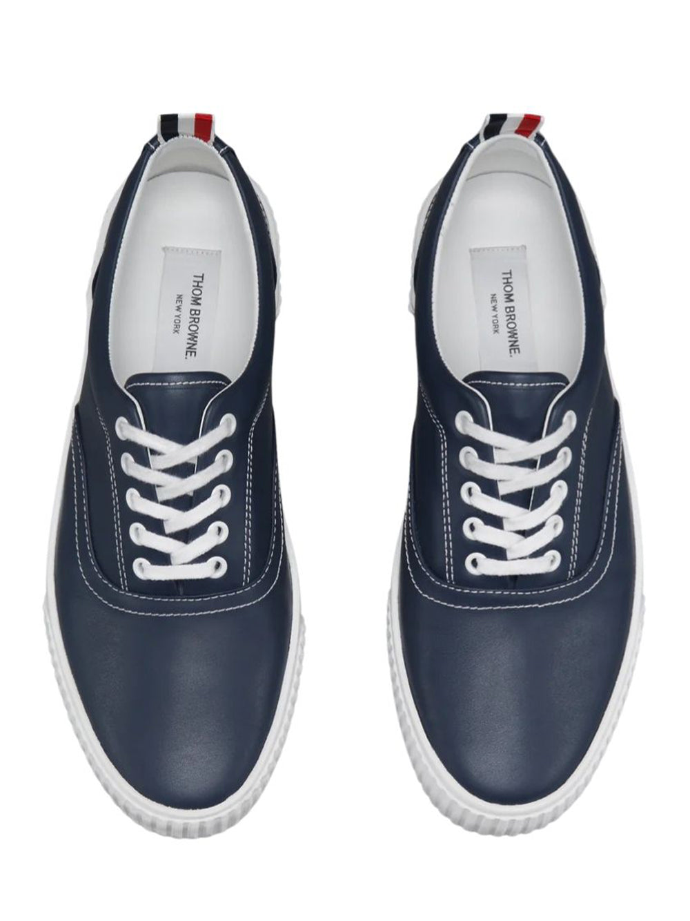 Vitello Calf Leather Heritage Sneakers (Tonal Grey)