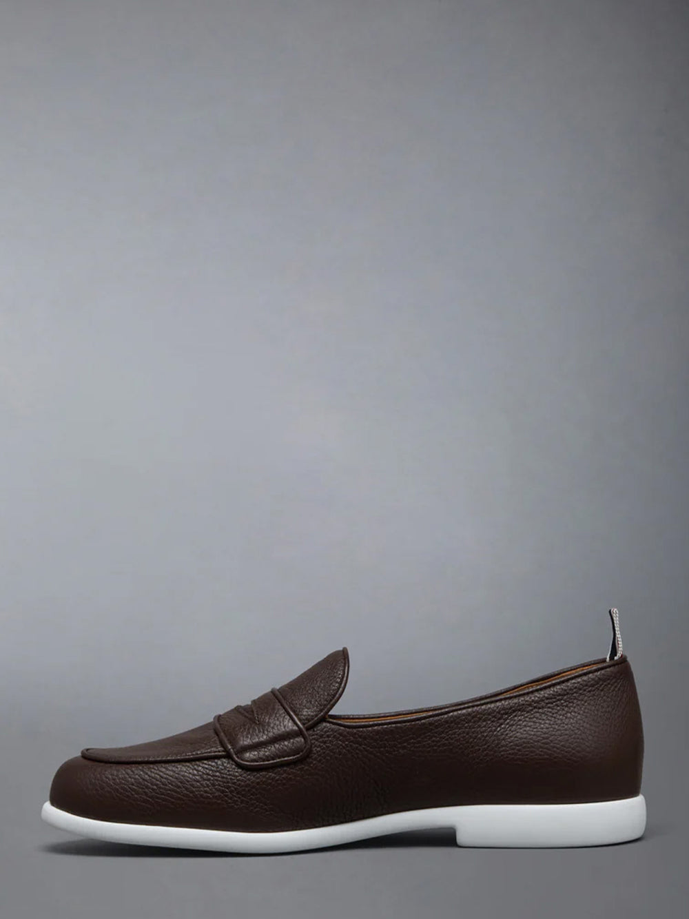 Deerskin Leather Varsity Penny Loafer Brown
