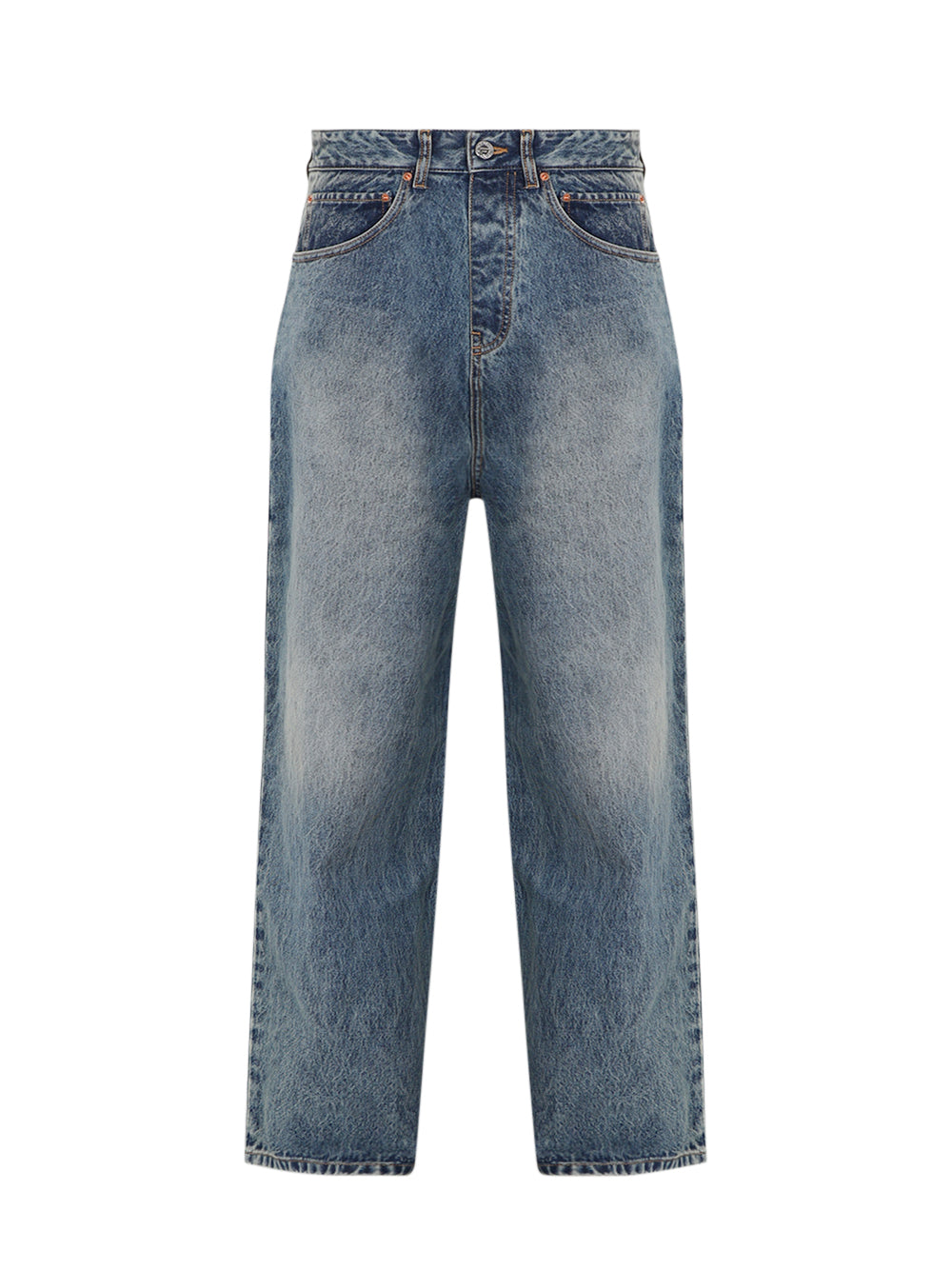 Back To Front Jeans M Distressed Blue