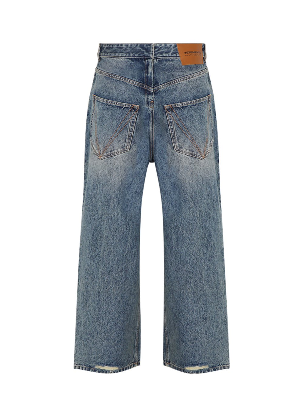 Back To Front Jeans M Distressed Blue