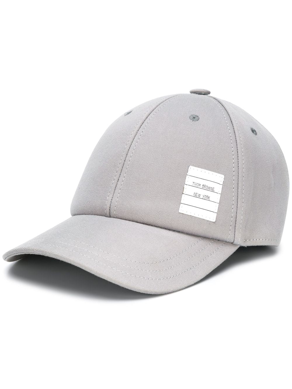 Classic 6-Panel Baseball Cap In Cotton Twill Med Grey