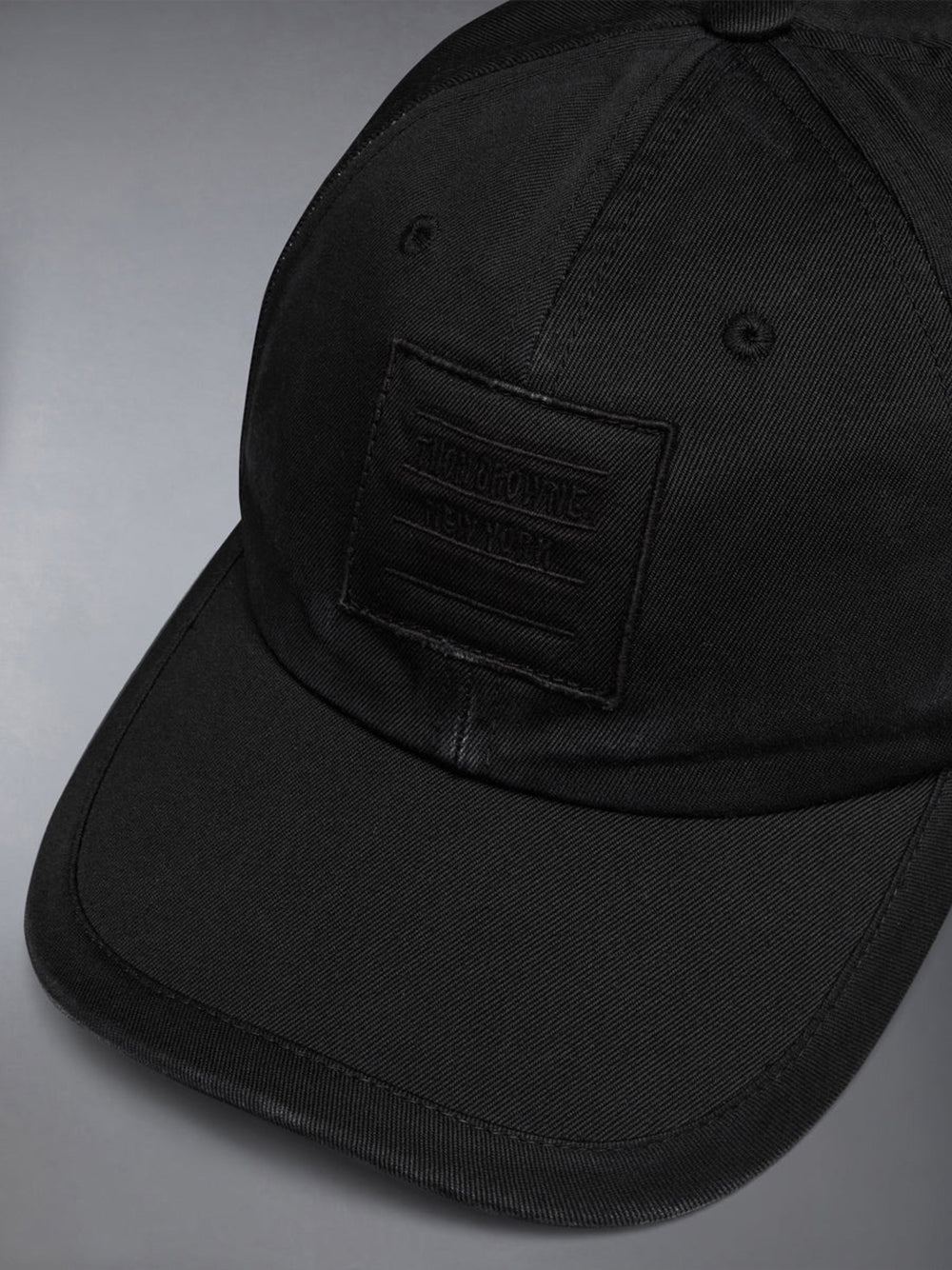 Cotton Twill 6-Panel Baseball Cap Black