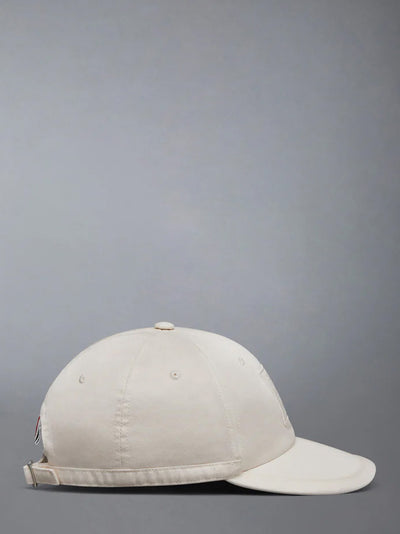 Cotton Twill 6-Panel Baseball Cap Off White