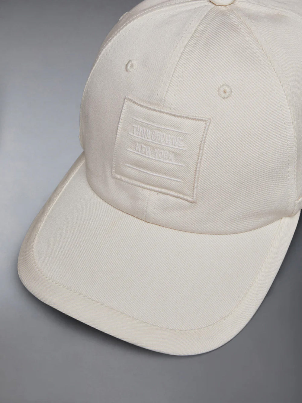 Cotton Twill 6-Panel Baseball Cap Off White