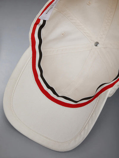Cotton Twill 6-Panel Baseball Cap Off White