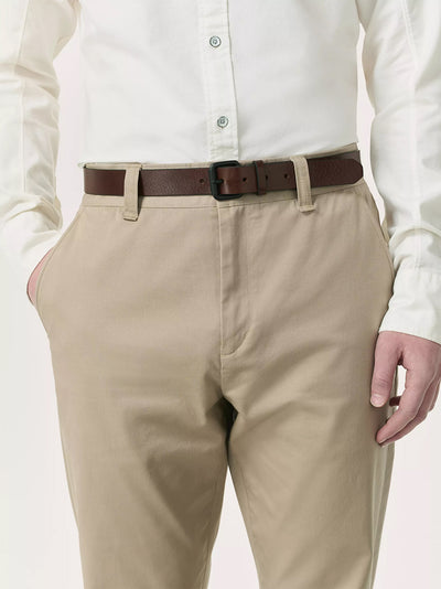 Liam Italian Leather Belt (Toffee)