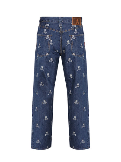 Monogram Straight Denim Pants Indigo