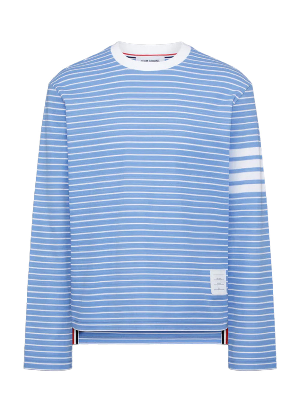 Milano 4-Bar Long Sleeve Tee Blue/White
