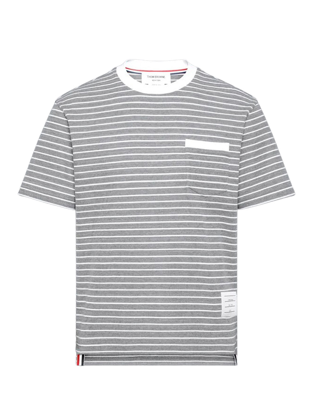 Milano Pocket Tee Grey/White