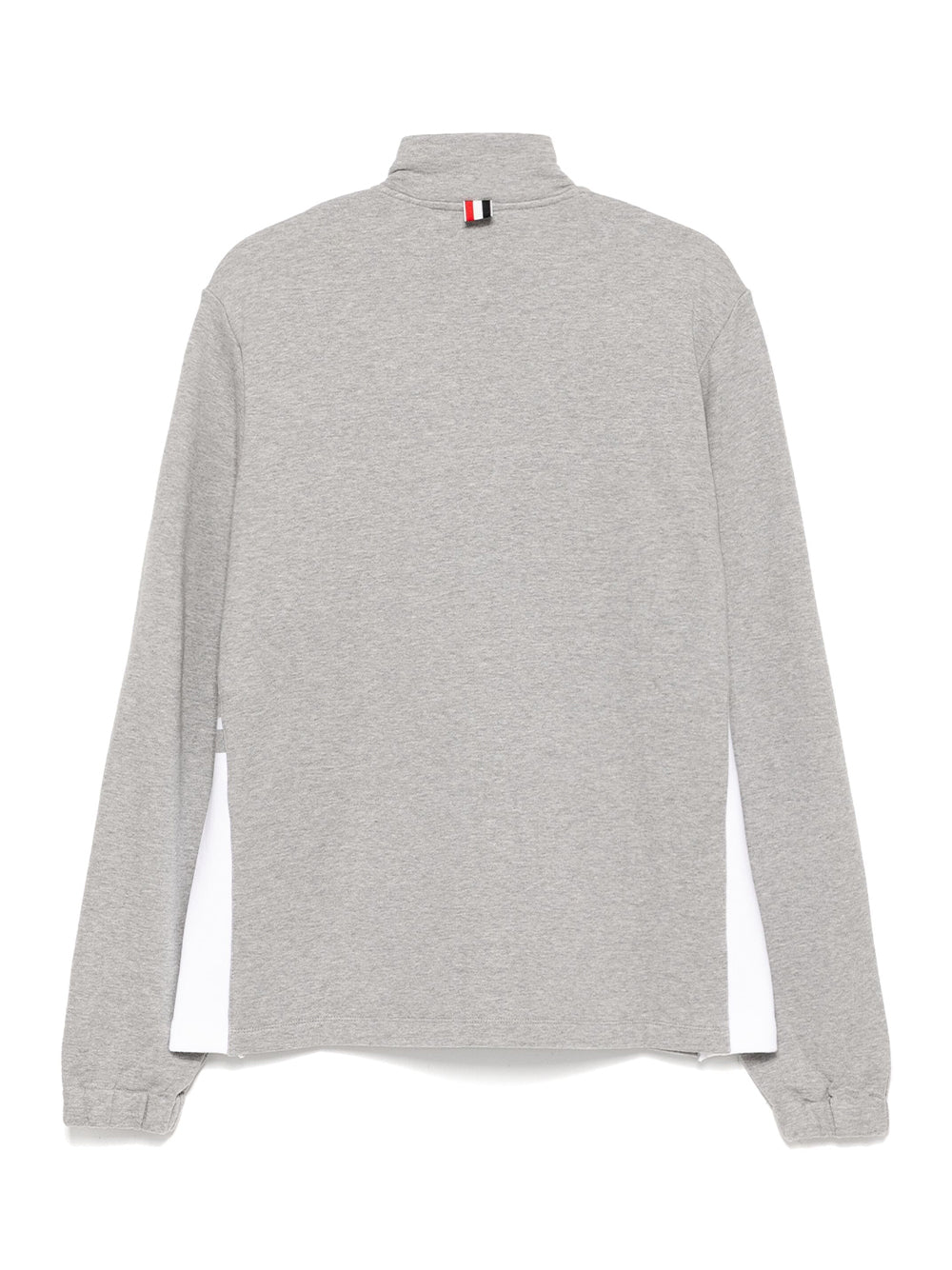 Funnel Neck Half Zip Pullover (Light Grey)