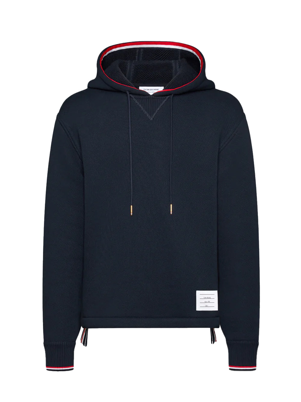 Loopback Oversized Rwb Stripe Hoodie Navy